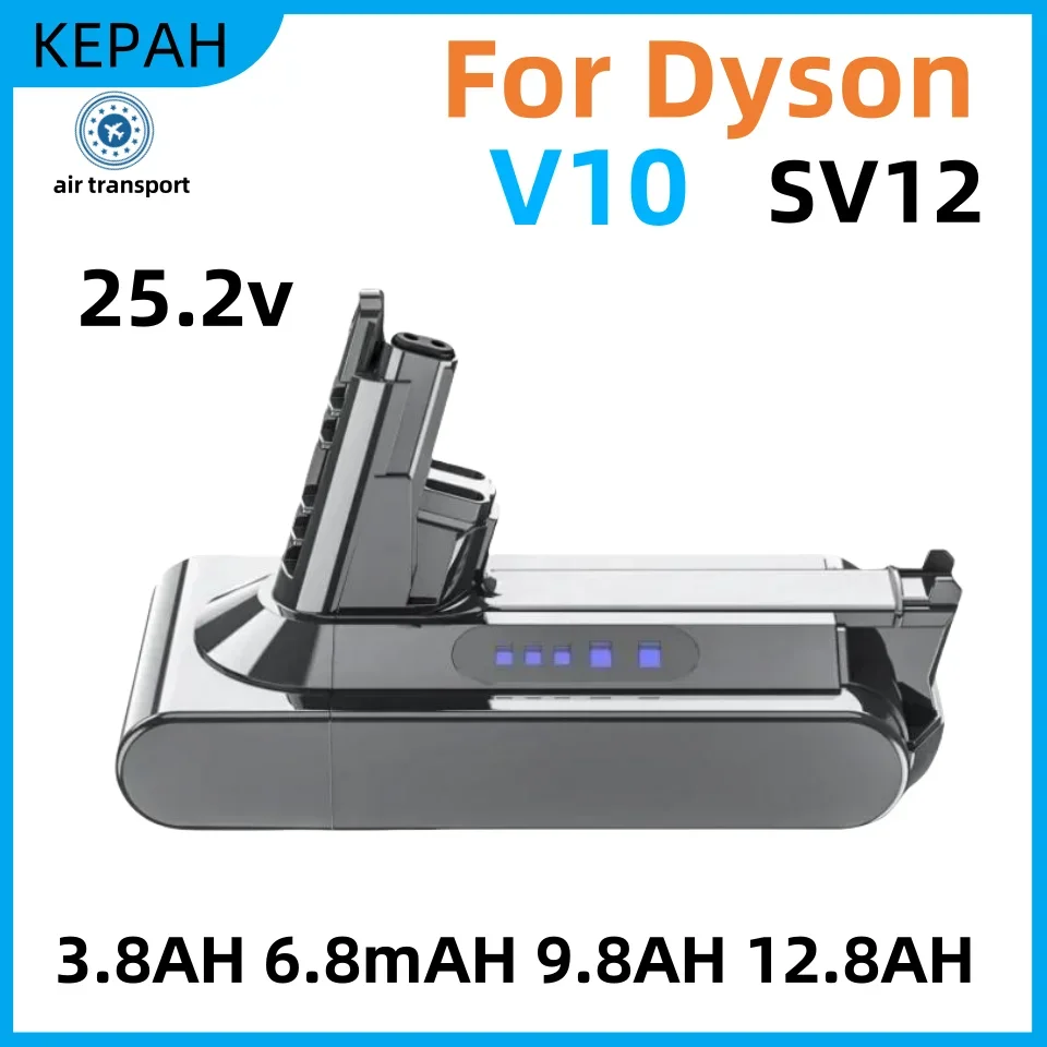 25.2v עבור סוללה חלופית v10 25.2v 12800mah sv12 מוחלט v10 fluffy v10 שואב אבק סוללה v10 שואב אבק