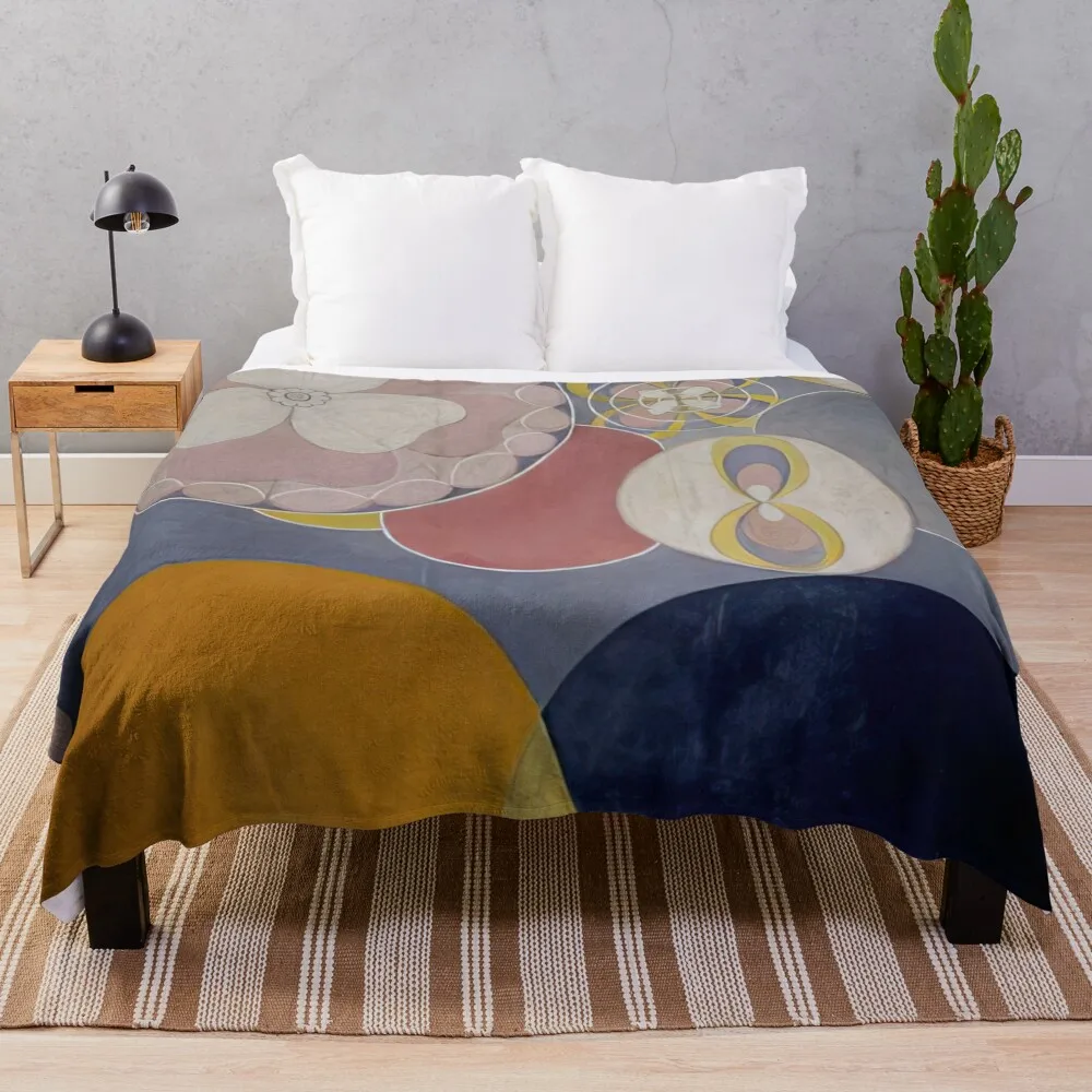 

de-tio-st-rsta-n-2-barnaaldern-1907- hilma af klint Throw Blanket valentine gift ideas Nap Sofa Quilt Blankets