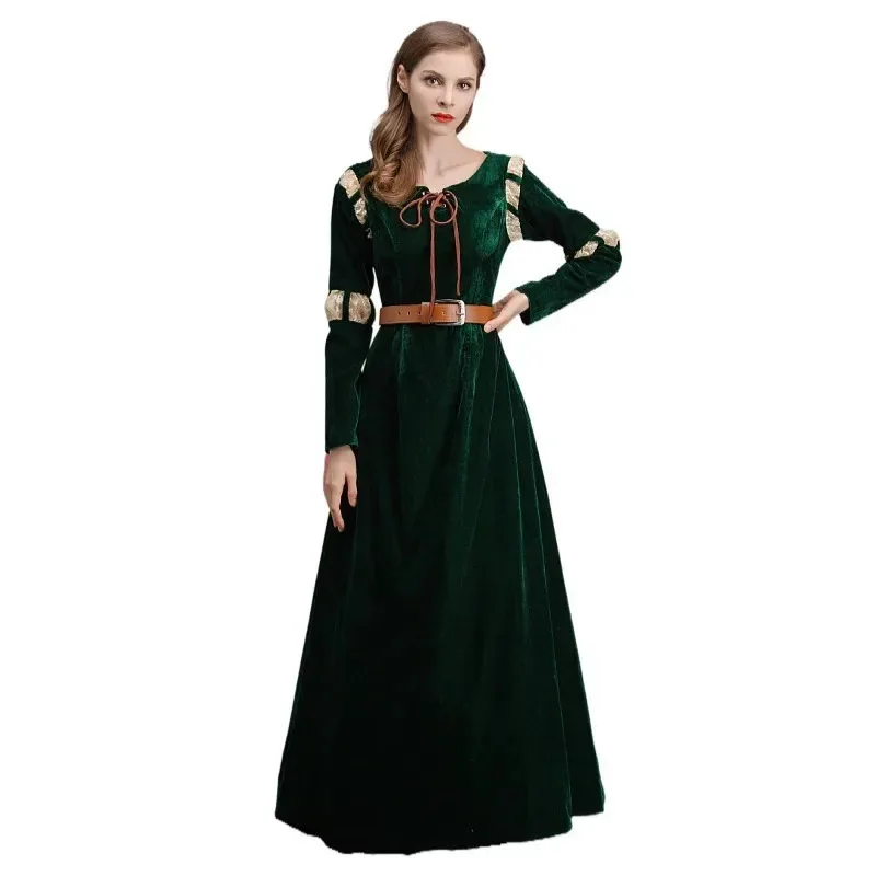 72th Anime Brave Princess Cosplay Costume Adult Mei Linda Green Fancy Dress Women Halloween Carnival Party Evening