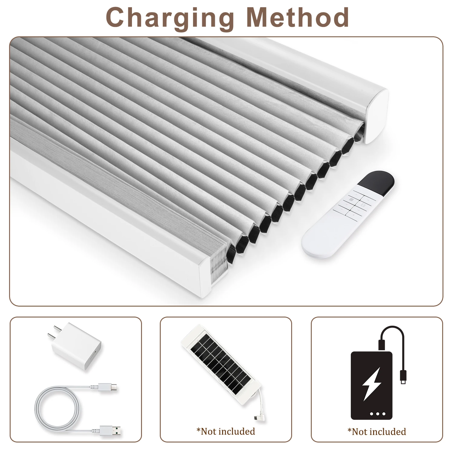 

Motorized Blackout Cellular Shades Smart Honeycomb Blinds Alexa Google Home TUYA Remote Control Custom Size Window Coverings