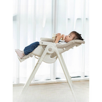 Baby dining table and chairs Household children can sit and lie down for dinner Portable multi-functional learning to sit