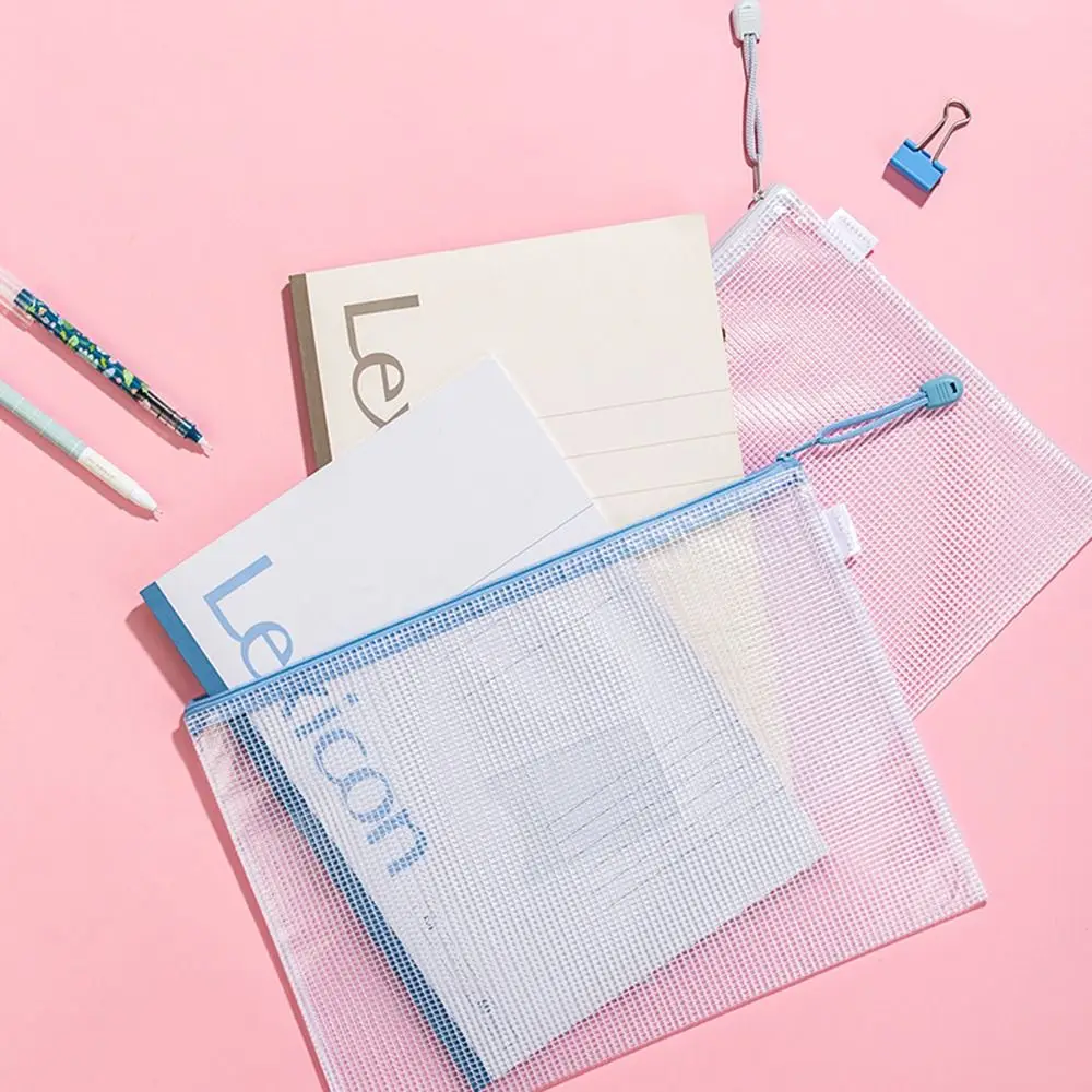 5PCS A4 File Folders Versatile PVC File Contract Folders Organize Artifacts Portable Test Paper Storage Tool