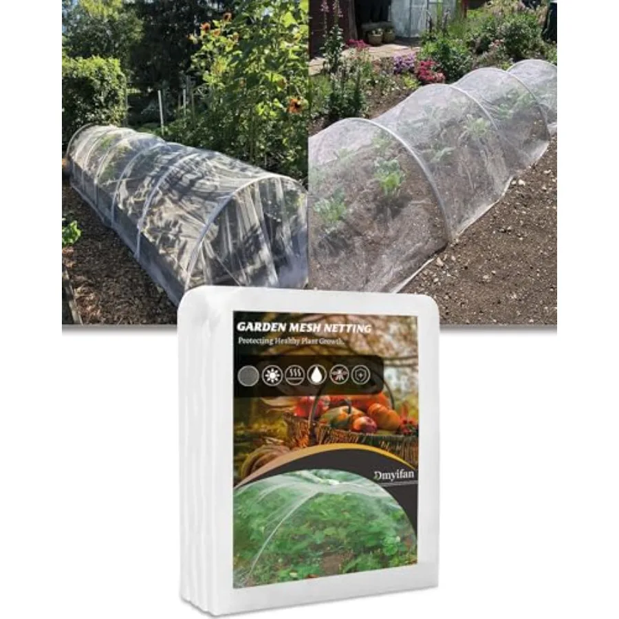 

Ft Ultra Fine Garden Mesh Netting Thicken Protection Netting for Vegetable Plant Fruits Health Growing White Screen Barrier Net