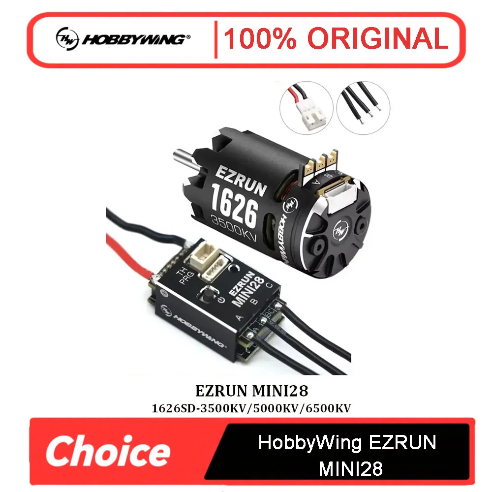 

Hobbywing EZRUN 1626 SD 3500/5000/6500 кВ сенсорный BLDC | MINI28 30A ESC для гоночных/дрифтовых автомобилей GL 1/28