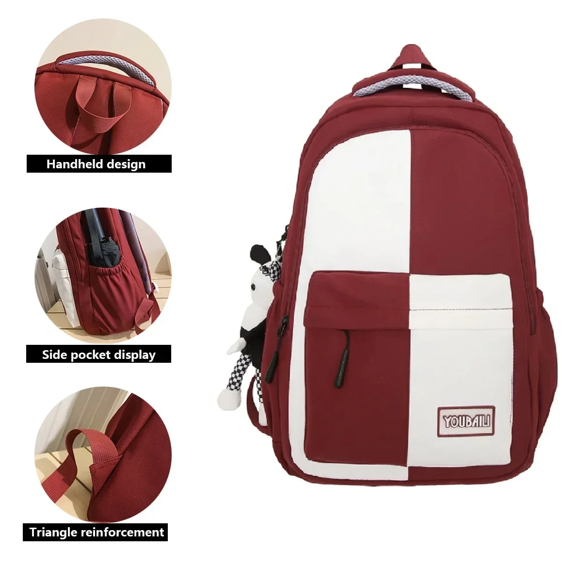 Large Capacity Students Backpack Casual Waterproof Nylon Double Shoulder Bag Fashion Travel College Bag backpack women