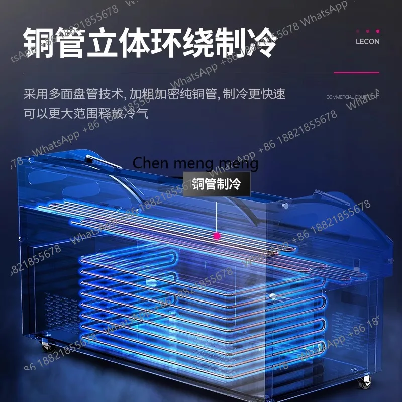 Bingtai التجارية إناء/ قدر مطعم شواء المأكولات البحرية المبردة المجمدة عرض الطازجة A la carte Cabinet