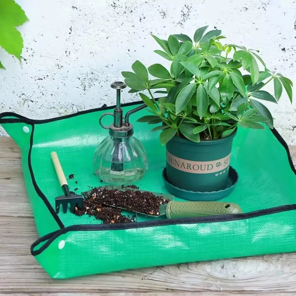 

New 50cm-100cm Planting Mat Foldable Reusable Transplanting Mat Waterproof Gardening Potting Pad