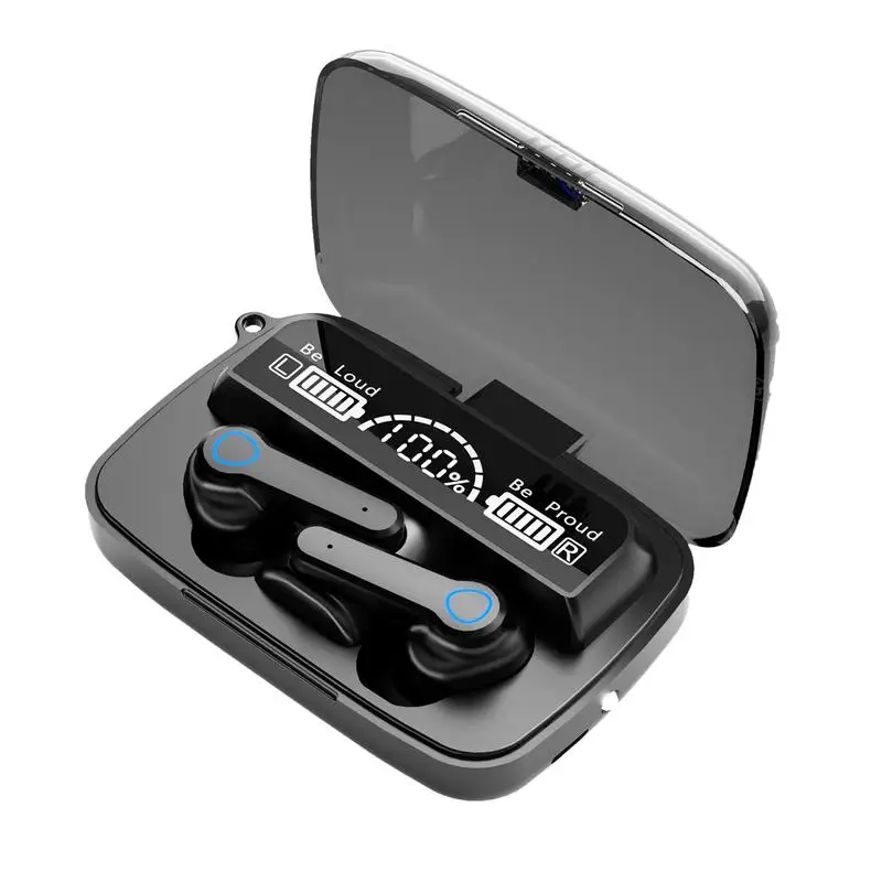 M19 Bluetooths Wireless Headset 5.3 Bluetoth Earphones IPX5 Waterproof Headsets With Mic HiFi Stereo LED Light Music Earbuds