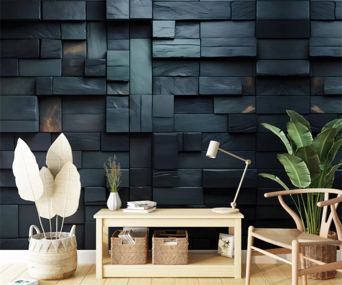 beibehang Customize the latest bedroom and living room decorative paintings with abstract geometry and eco-friendly wallpaper