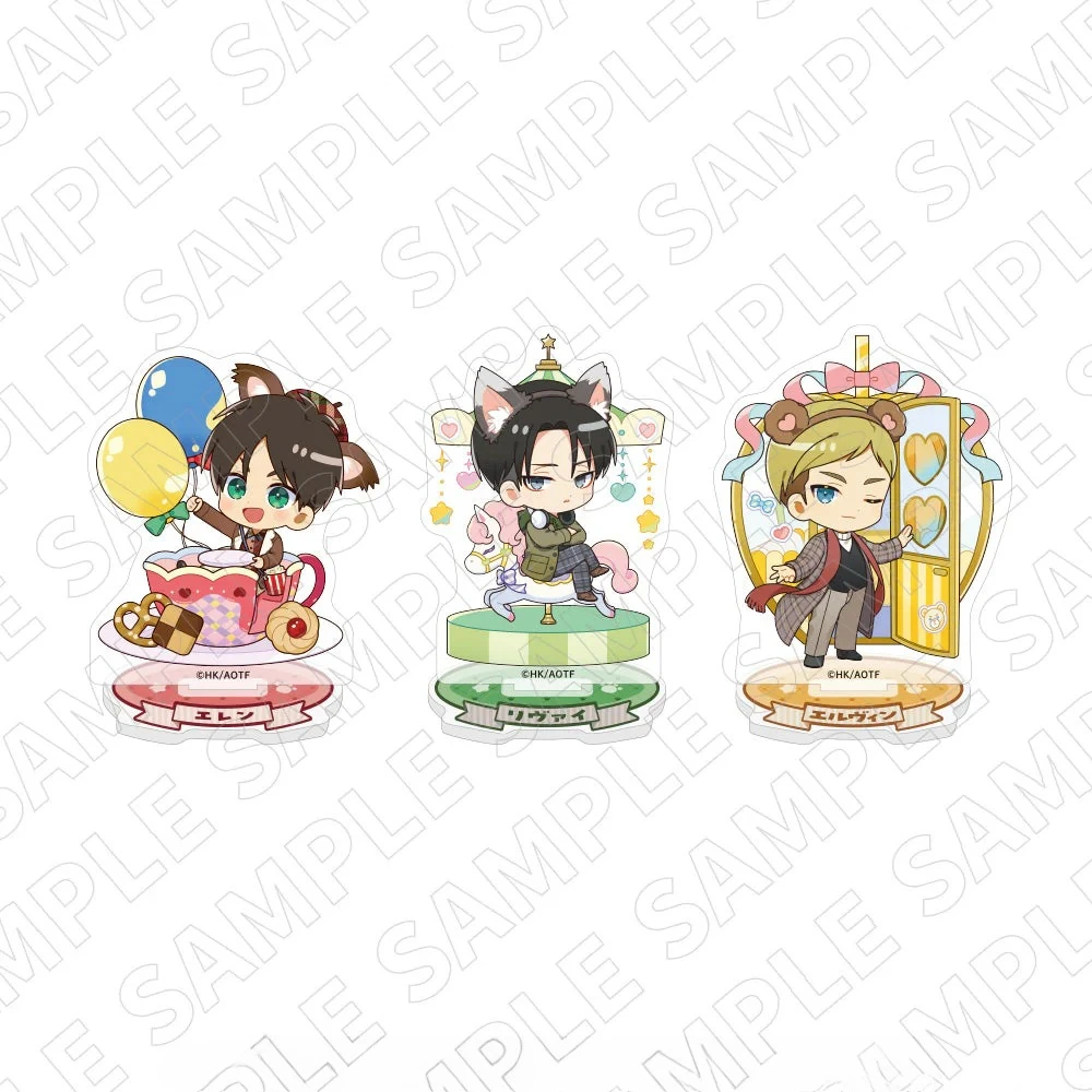 Game Erwin Smith Eren Yeager Levi Ackerman Acrylic Stand Doll Anime Figure Model Plate Cosplay Toy for Gift