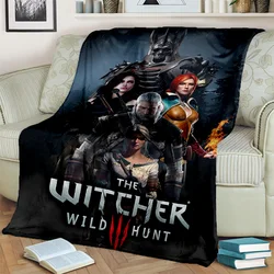 Manta de dibujos animados 3D Game The w-witcher Gamer, manta suave para el hogar, dormitorio, cama, sofá, Picnic, viaje, oficina, niños