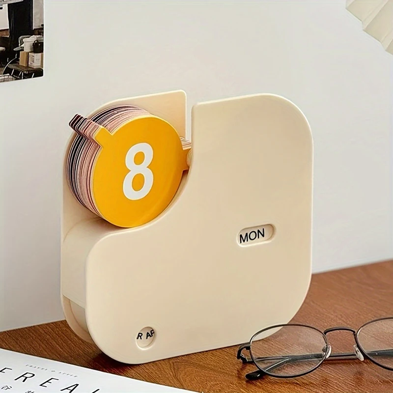 

Desktop Calendar With Flip Display Reusable Calendar For Each Year Day And Month Indicators Reusable Home Ornaments Gift