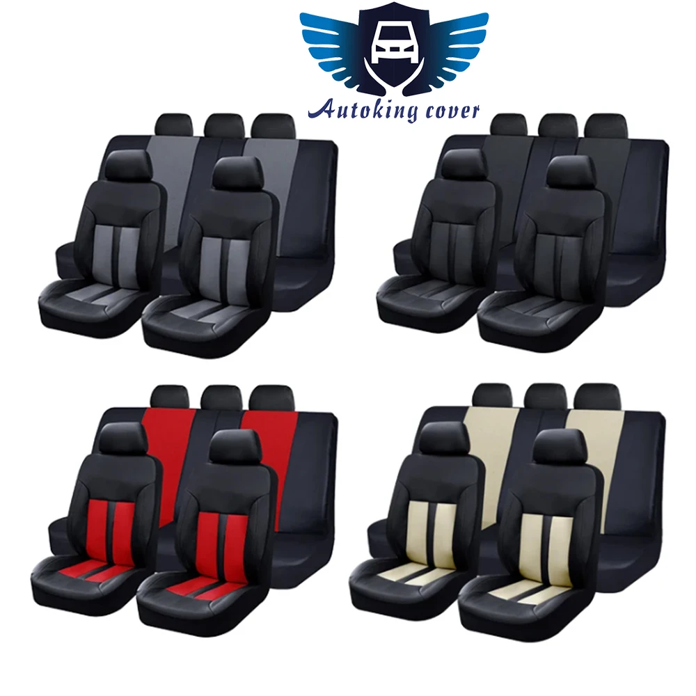 

Autoking Covers Universal Size Pu Leather Car Seat Covers Fit For Most Car Suv Truck Vans Car Interior Seat Cushion Cover