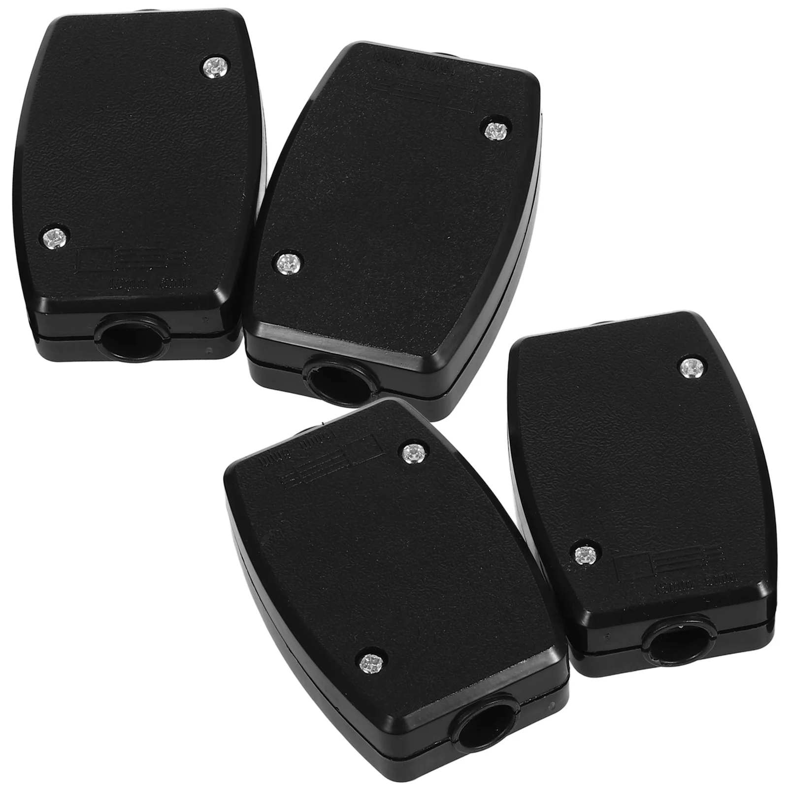 

4pcs Wiring Terminal Box 703 Junction Connector 2/3 Wire Cable 13A 250V Black Crimpers Plastic Easy Installation