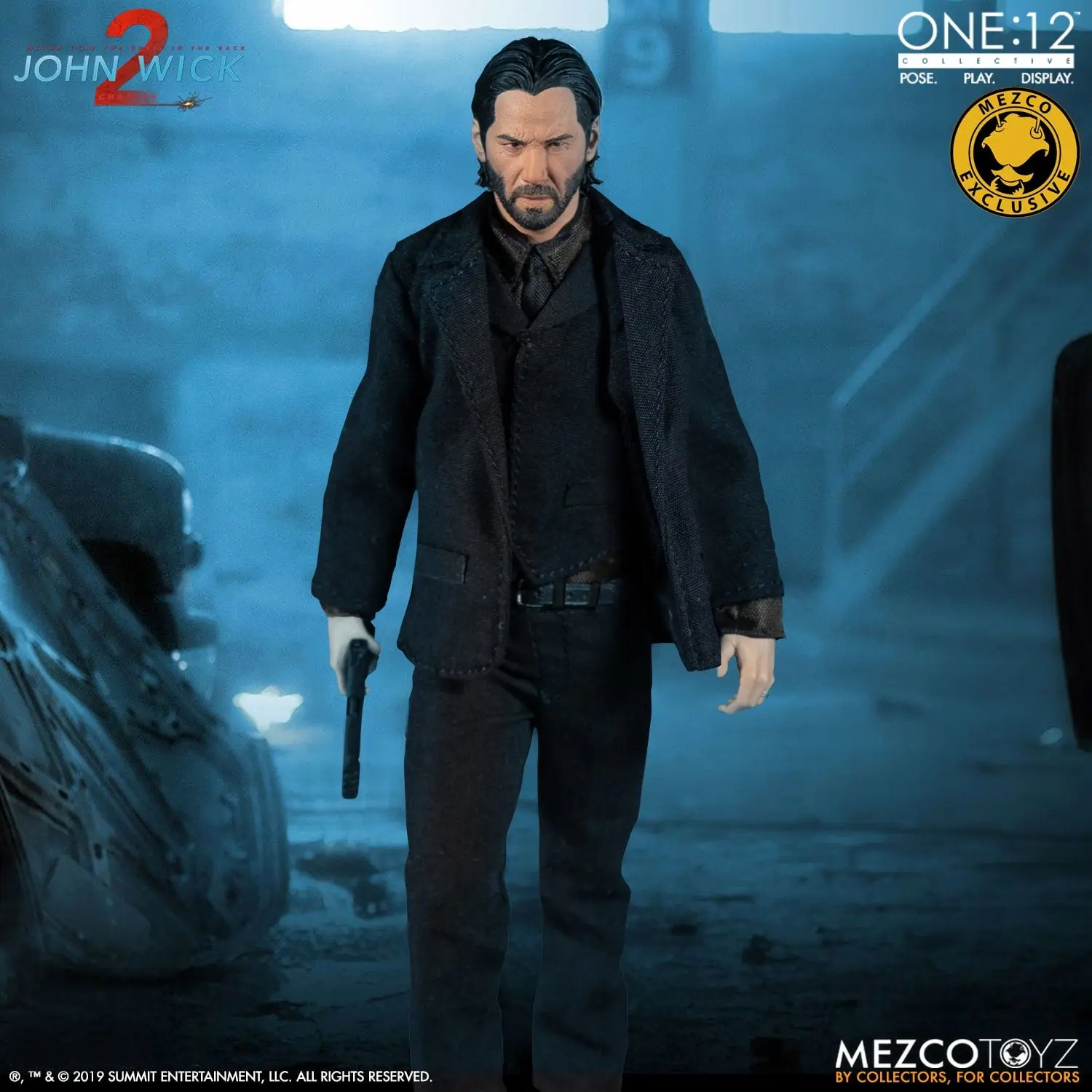 In Stock Mezco Ant One: 12 Fast Pursuit Of John Wick Limited To Killing Gods Gift