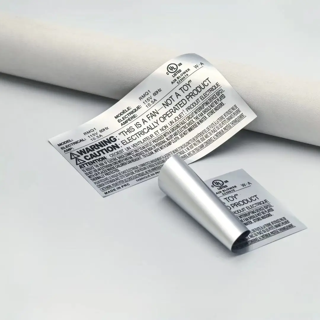 Custom Matte Silver Labels  Iron on Stickers in Silver for Scrapbooking And DIY Projects