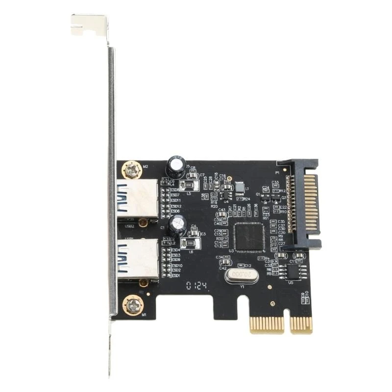 

83CE 2Port PCIE Interfaces Adapter Card, Quick 5Gbps Data Transfer, Easy Installation for Desktop PC Widely Fit