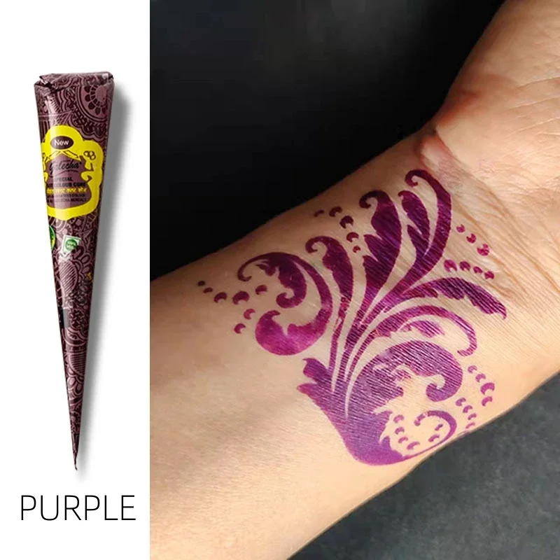 Multi-color Tattoo Paste Cone Temporary Drawing Tattoo Stencil Makeup Body Art Cream Waterproof Body Painting Paste 25g 1pcs