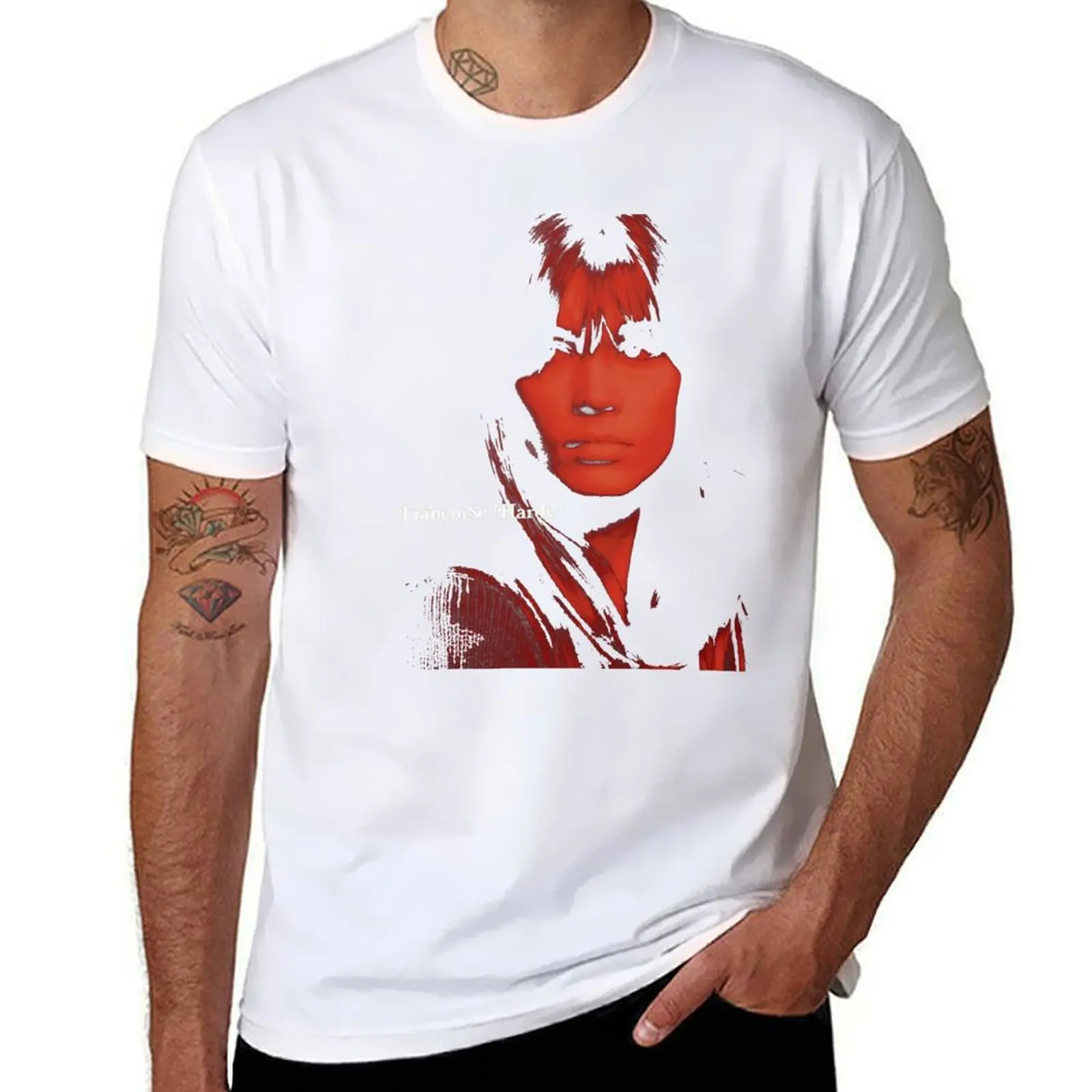 

HARDY FRANCOISE RED PORTRAIT T-Shirt Lightweight Gym Training T-Shirt