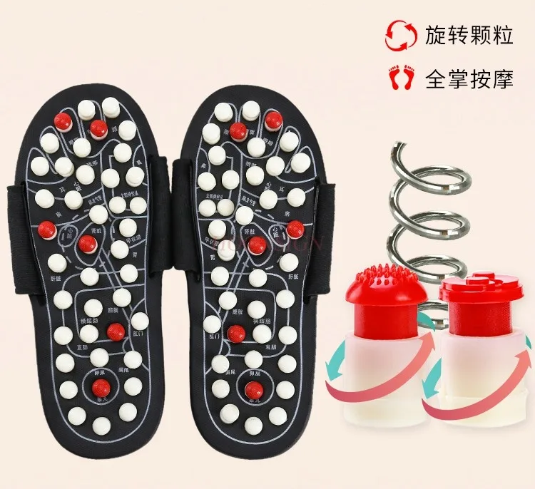 Health massage slippers, foot sole acupoint Tai Chi magnetic therapy, imitation cobblestone foot therapy sandals