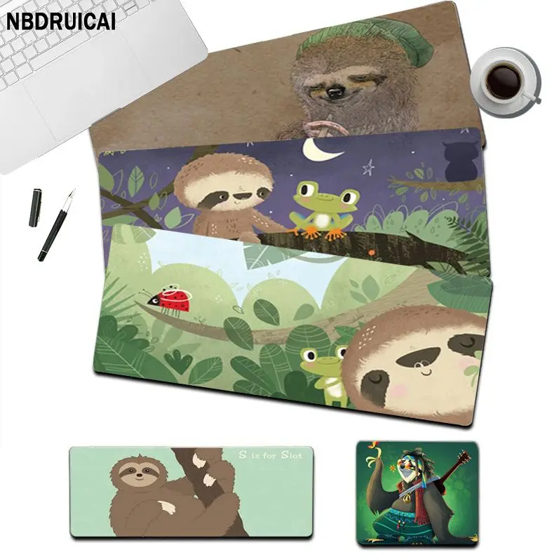 Sloth New Natural Rubber Gaming Mousepad Desk Mat Size For Game Keyboard Pad