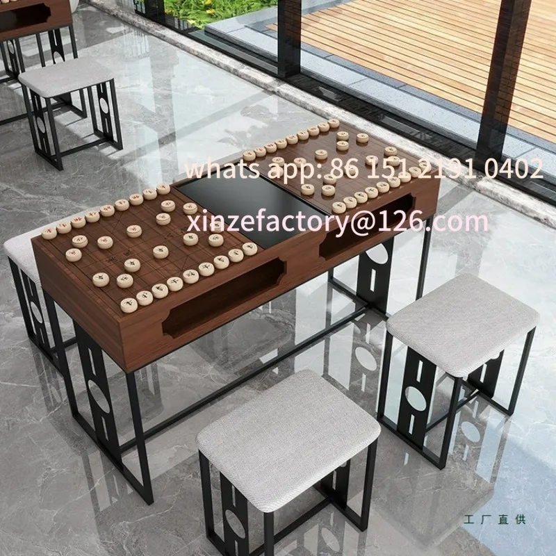 

Customizable New Chinese Chess Table and Chair Combination Go Table Double-sided Chessboard Dual Use
