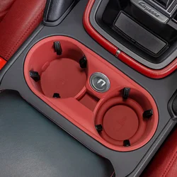 Portavasos de silicona para coche Porsche Cayenne Macan, soporte de botella para consola central, organizador de bebidas antideslizante, accesorios para automóviles