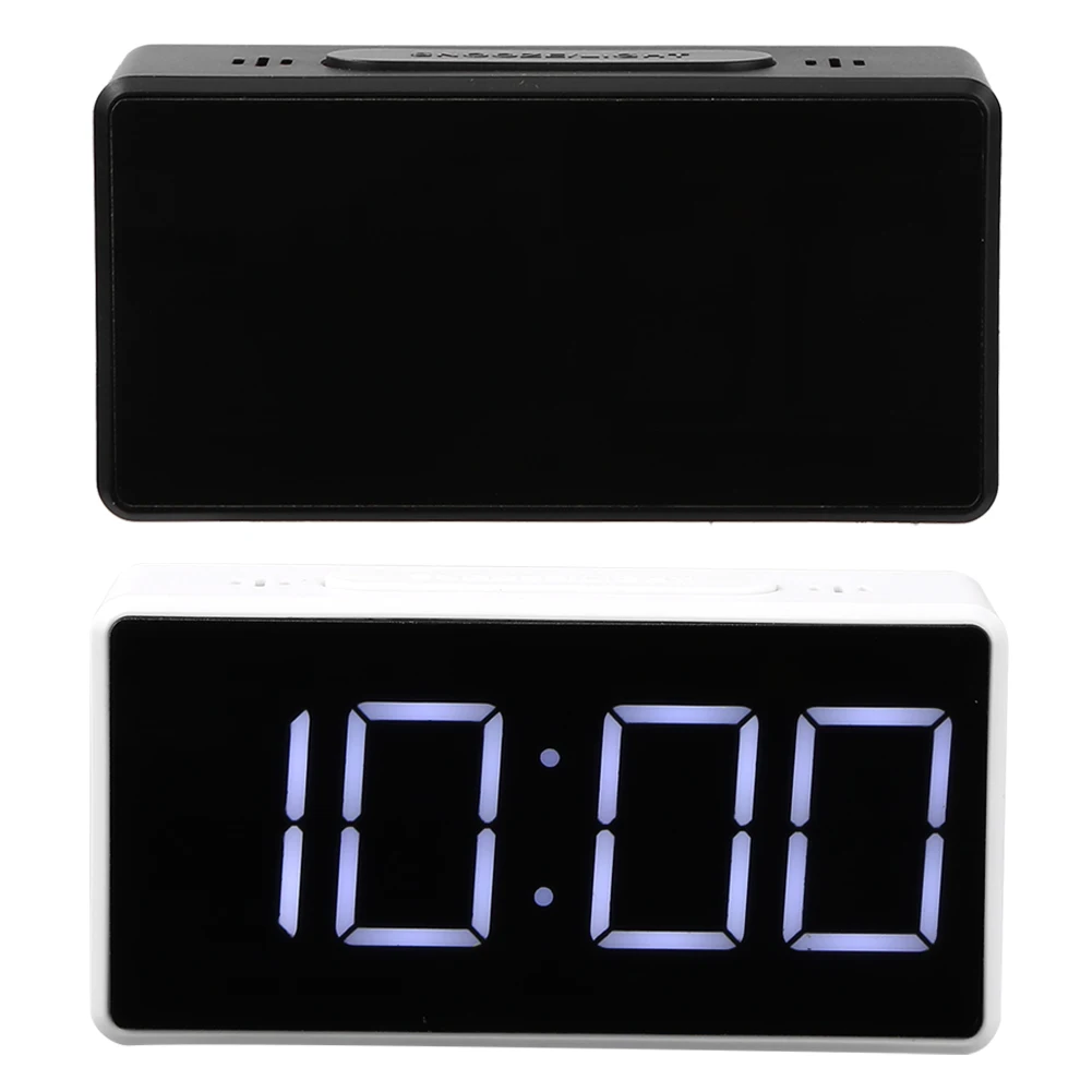 Snooze Table Clock นาฬิกาปลุกดิจิตอล LED ขนาดใหญ่พร้อมพอร์ต USB สําหรับเครื่องชาร์จโทรศัพท์