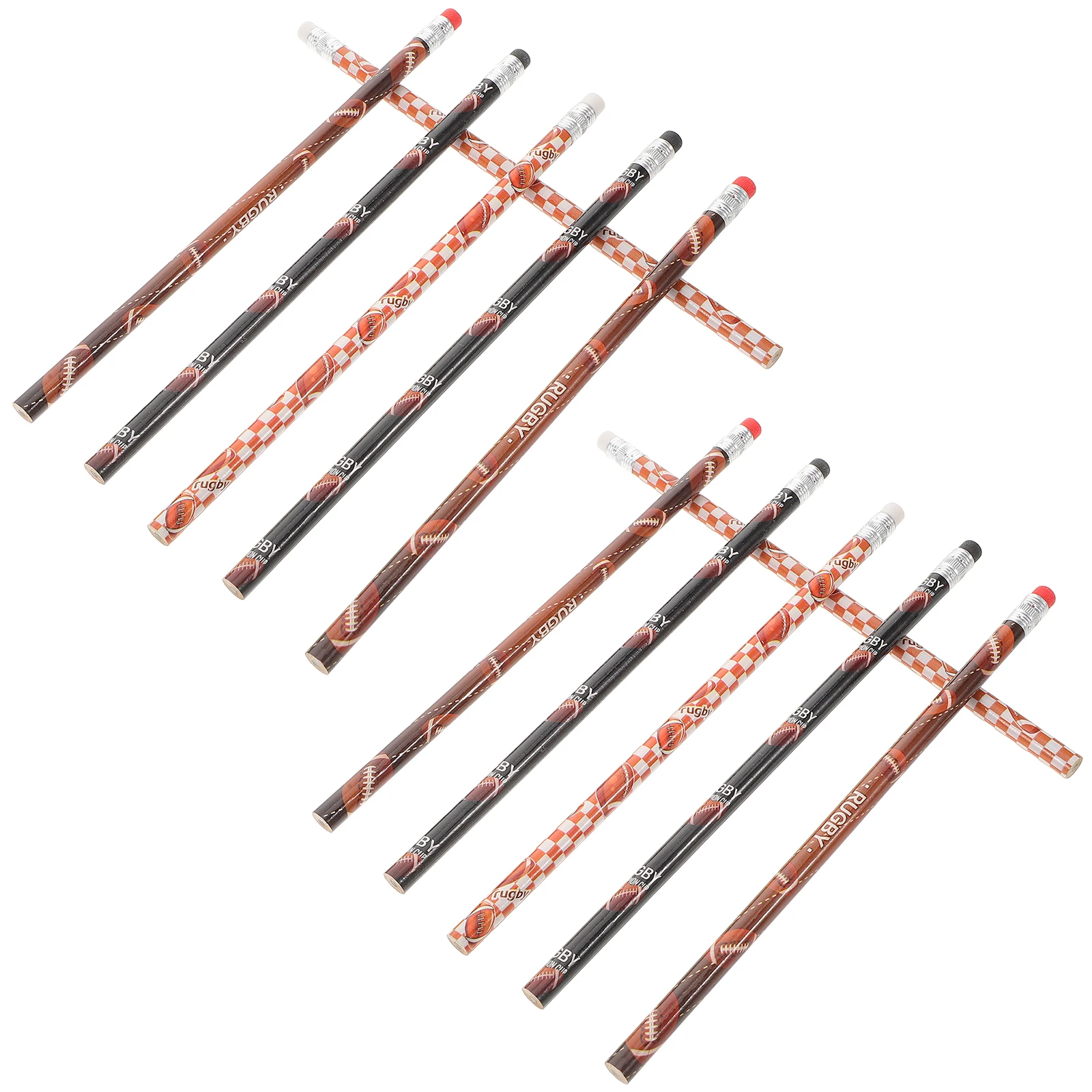 

12 Pcs Rugby Pencil Eraser Pencils Convenient Handheld Drawing Multi-function No Ink
