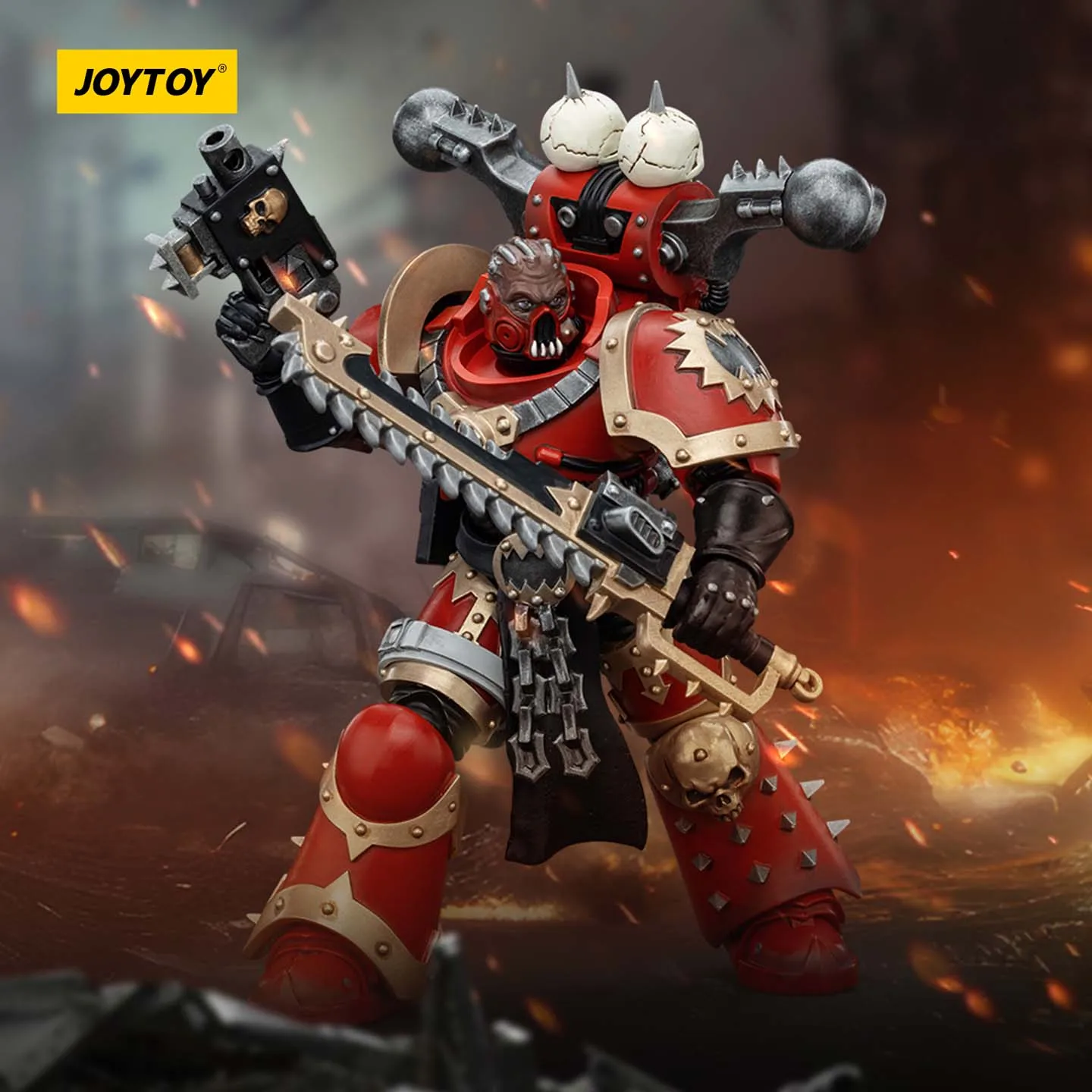 JOYTOY Dark Source Warhammer 40k Swallower JT00638 Berserker 7 Soldier Model Play 1/18 نموذج متنقل لعبة دمية مصنوعة يدويًا