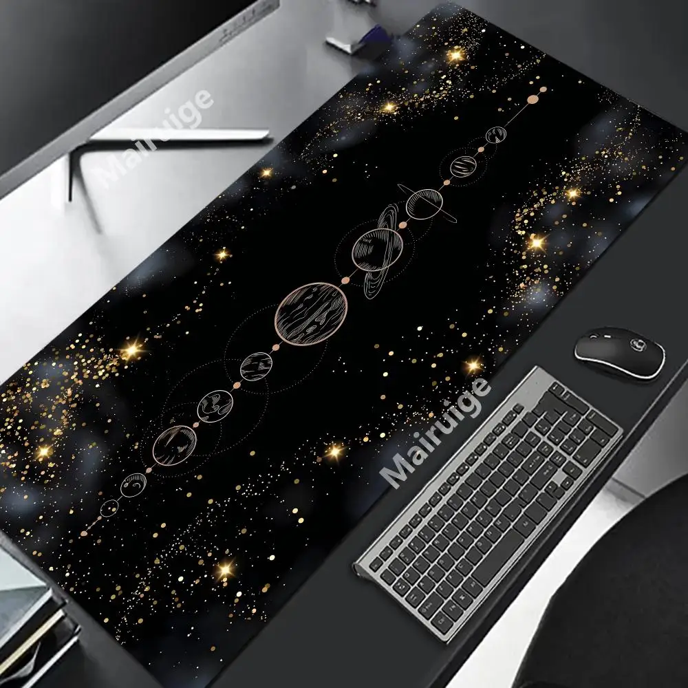 Galaxy Mauspad, groß, für Computer, Büro, Spiel, Tischsets, XXL, Gummi, rutschfest, Gaming-Tastatur, Mauspads, lange Schreibtischunterlagen