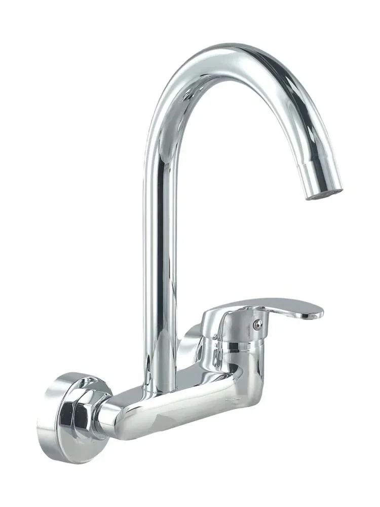 Color Chrome Wall Mounted Faucet Brass Construction Easy Installation High-quality Material Long-lasting Performance