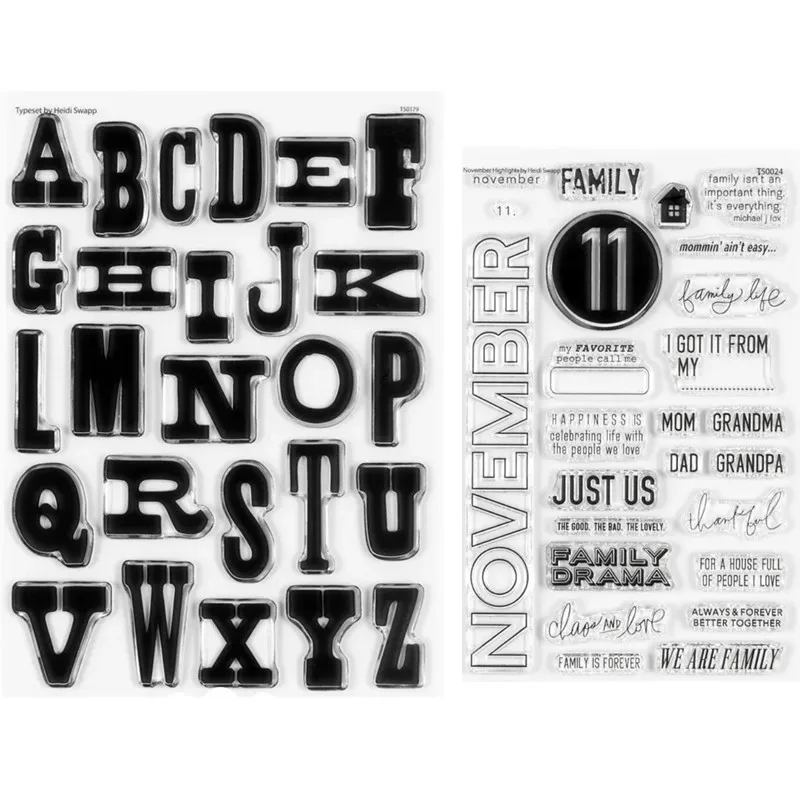 الإنجليزية واضح ختم / ختم DIY بها بنفسك سكرابوكينغ / ألبوم الزخرفية واضح ختم ورقة A8013 #1