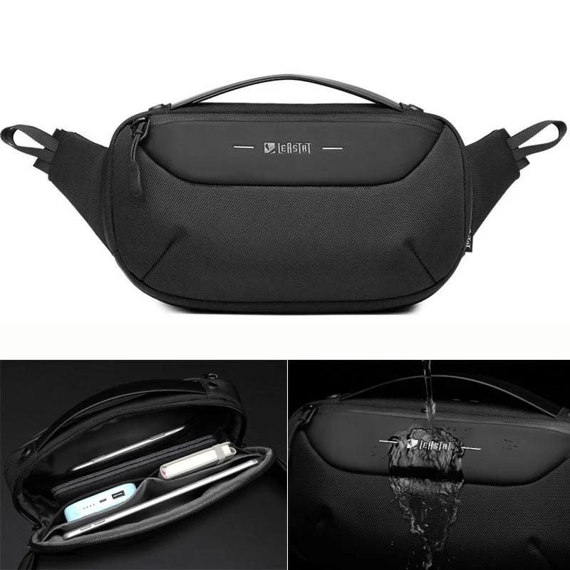 

Men Multifunction Shoulder Bag Fashion Waterproof Travel Pack Messenger Crossbody Sling Chest For Male Women Female