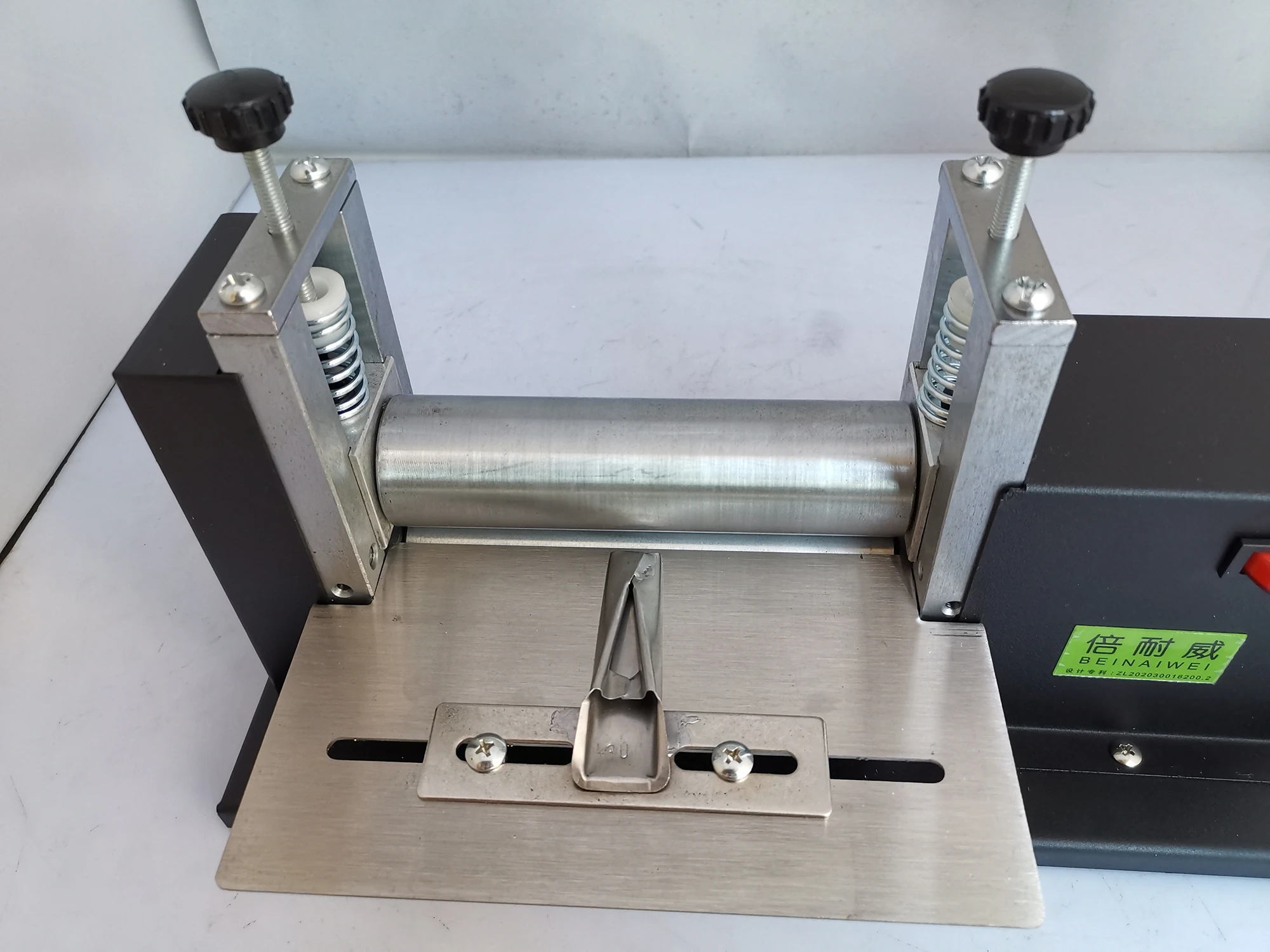 Electric small leather draw machine, manual glue dispenser machine, leather press laminating machine including 8 pcs pull tube