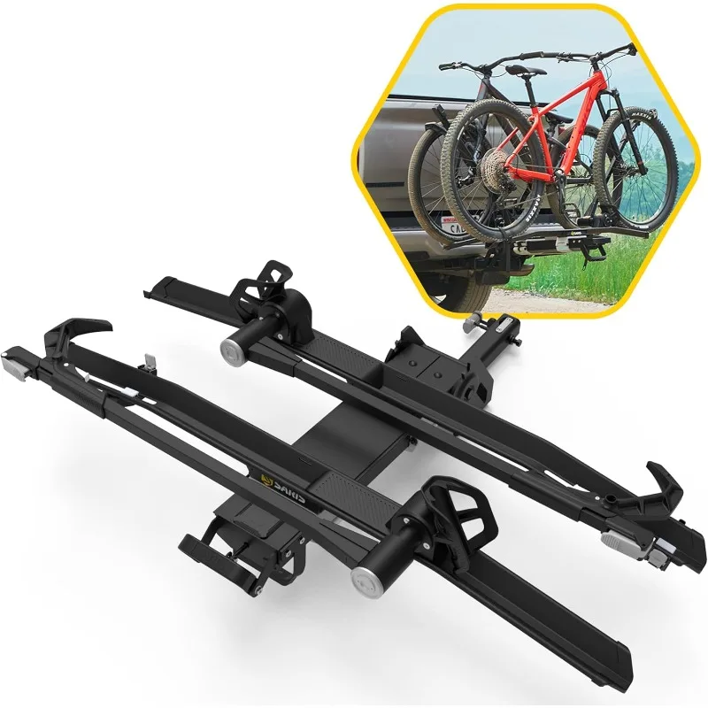 MHS 2+1 Modular Hitch Rack – 2+1 Base with Two Trays – Lightweight, Expandable System for eBikes, MTB