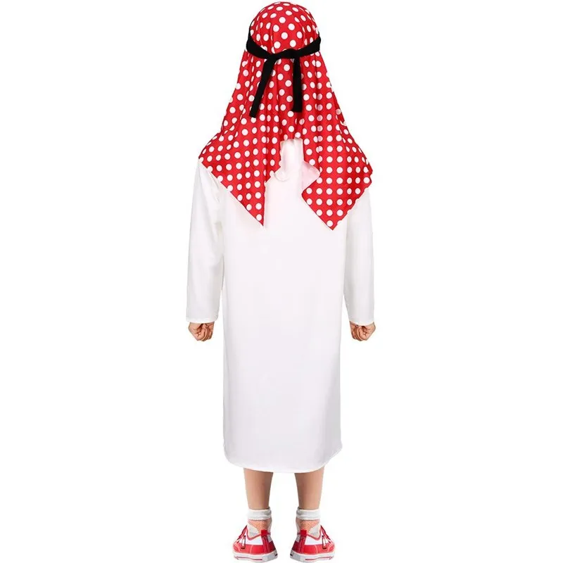 رداء عربي دبي طويل الشرق الأوسط رجل غني زي الهالوين الكبار عيد ميلاد الاسمية مضحك الزي Dr up ملابس المرحلة التقليدية