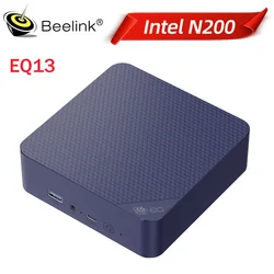 2024 Beelink EQ13 Intel N200 Mini PC 16G DDR4 500G SSD N100 4K Dual HDMI WIFI6 BT5.2 Тихий офисный настольный компьютер VS EQ12