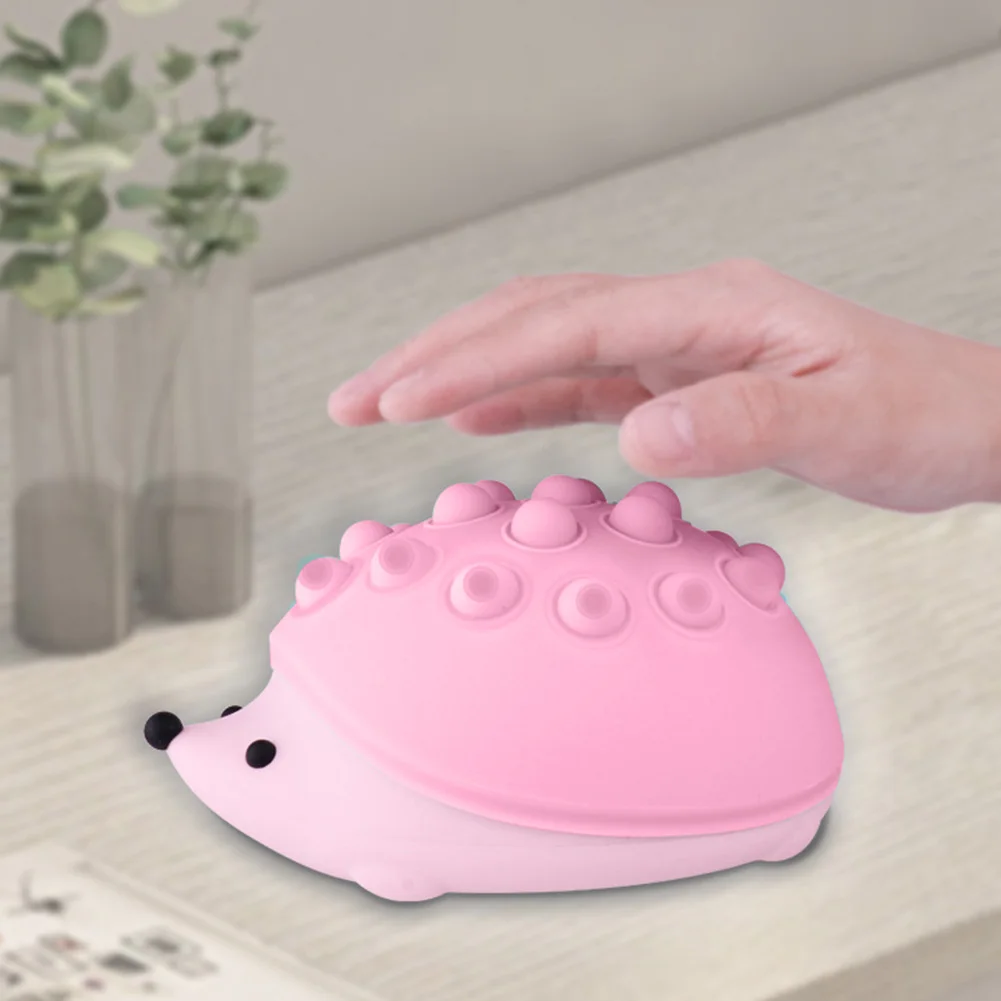 Cute Hedgehog Night Light USB ricaricabile dimmerabile Cartoon Touch Sensor lampada da notte sensore tattile lampada da comodino decorazione della camera da letto