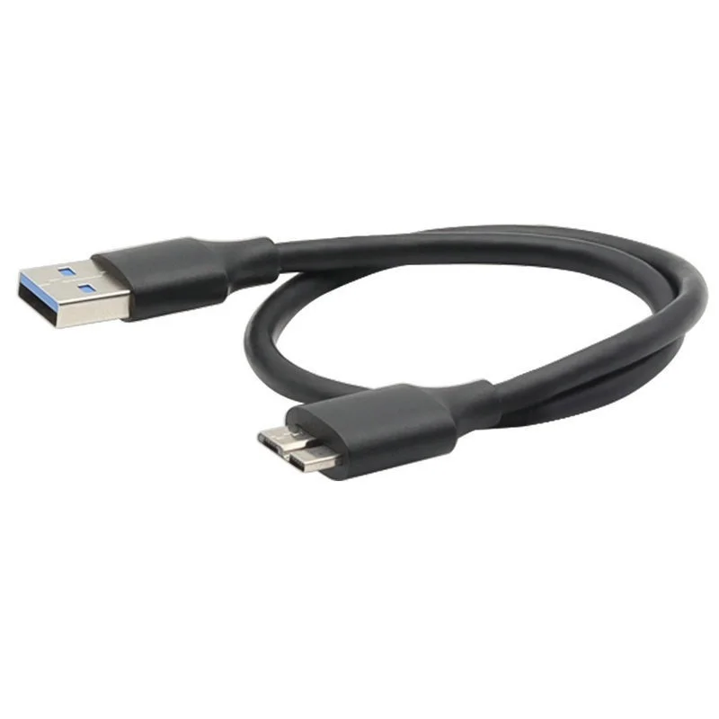 Cabo de disco rígido USB 3.0, USB 3.0, Micro B, Caixa de disco rígido portátil, Cabo de dados, 0.2 m, 0.3 m, 0.5 m, 1 m, 1.5m