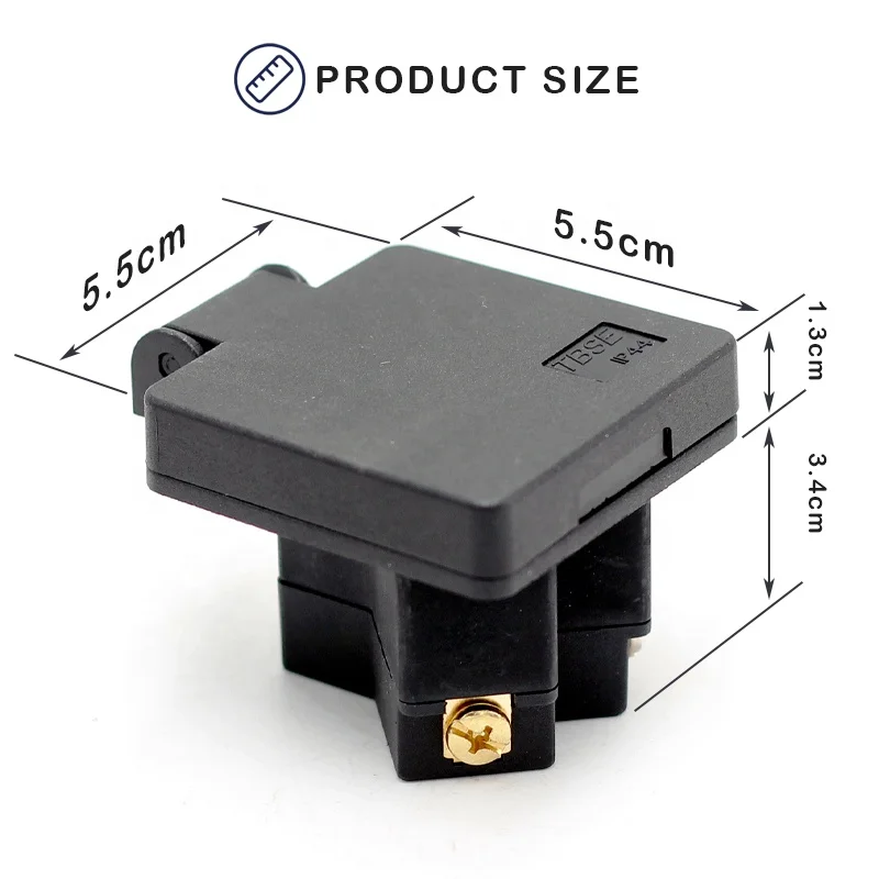 30A 120V AC TT-30R 2 Pole 3 Wire Weatherproof Dust Proof NEMA Outlet with Cover for RV/EV Power Outlets