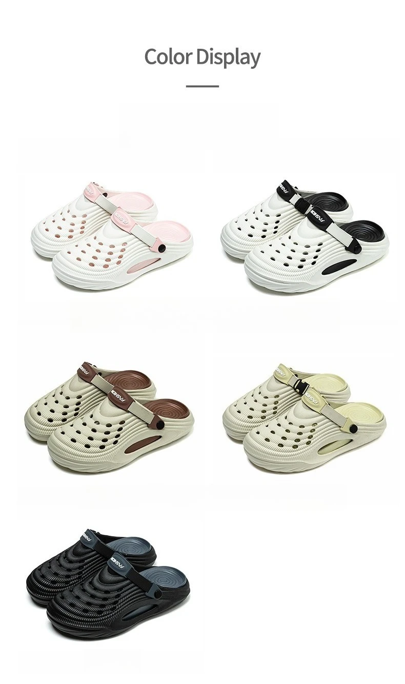 Unisex Sommer EVA Clogs – Rutschfeste Dicksohlen-Hausschuhe für Drinnen/Draußen, Geruchsneutrale Gepolsterte Pantoffeln für Männer und Frauen – Detail 4