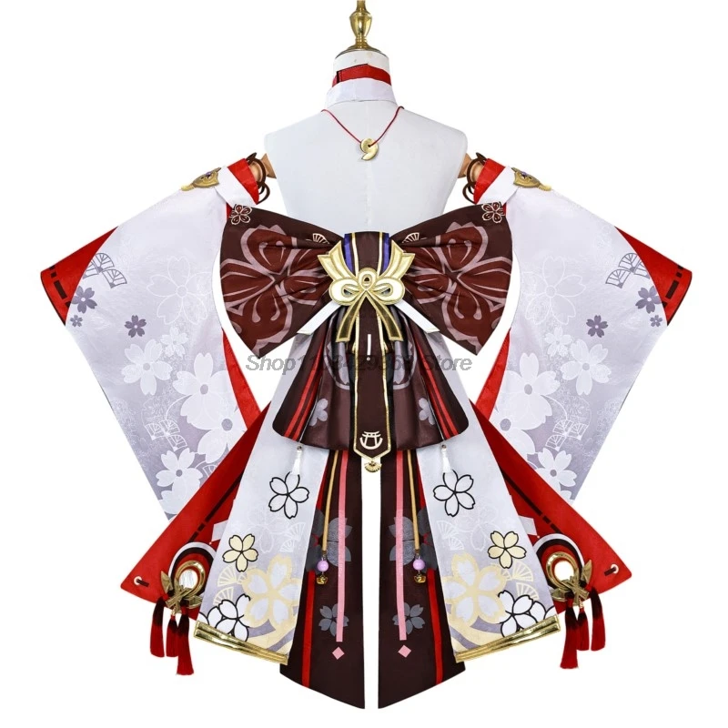 Yae Miko Genshin Impact Costume Cosplay Parrucca Abito Gioco Genshin Yaemiko Guuji Yae Cosplay Costumi di Halloween per le donne