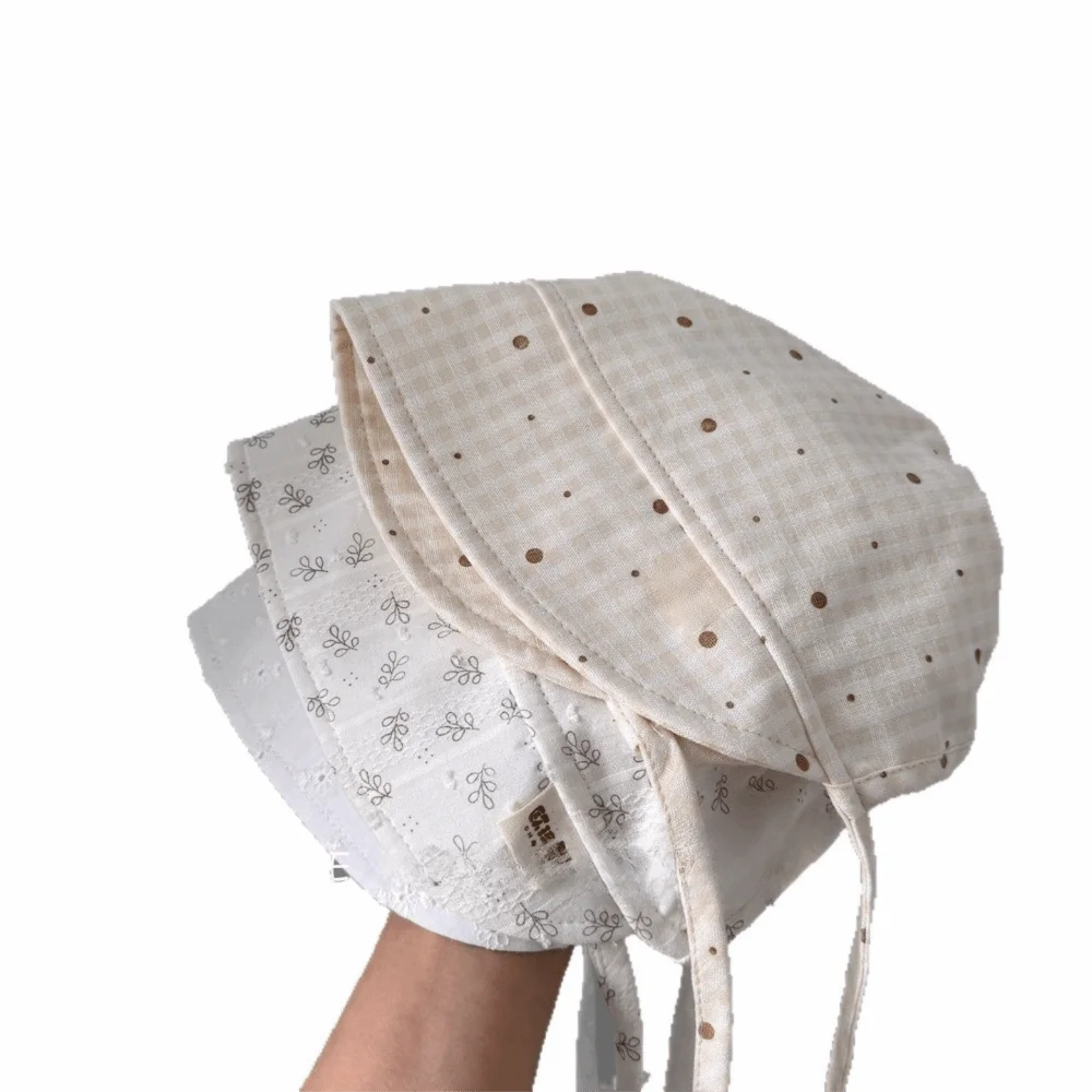 

Girl Boy Windproof Baby Floral Hat Ear Protection Sun Protection Wide Brim Hat Adjustable Soft Infant Toddler Cap Toddler