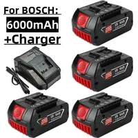 new BOSCH 18V Battery Accessories Rechargeable Lithium Ion Suitable for BAT609 BAT609G BAT618 BAT618G BAT614 4.0Ah 5.0Ah 6.0Ah
