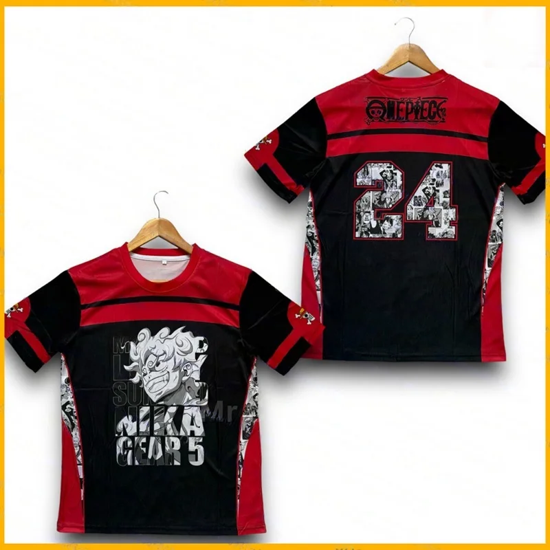 Bandai 2026 Japanese Anime Football Jersey Summer Quick Drying Sports Casual Breathable Cosplay T-shirt Family Matching