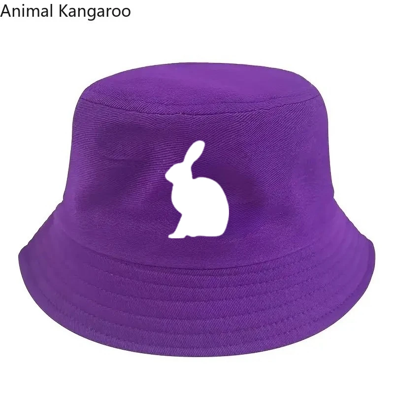 Animal Kangaroo Hat Wide Brim Bucket Cap Print Sun Hat for Beach Fishing Outdoor for Men and Women,for All-day Wear, Machine