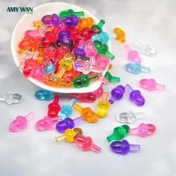 50pcs New Year Fun Little Acorn Bulb for Ceramic Christmas Tree Multicolor Lamp Beads Accessories Noel  Home Party Natal Navidad