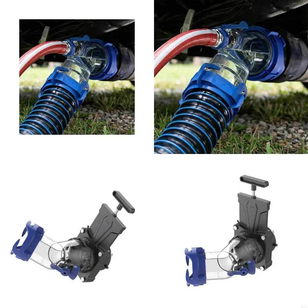 Sewer Elbow Assembly for Controlled Drain Handling on Travel Days H9EE