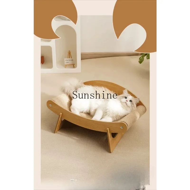 

Portuning crab cat wooden structure stable sisal claw pad resistant to scratching debris